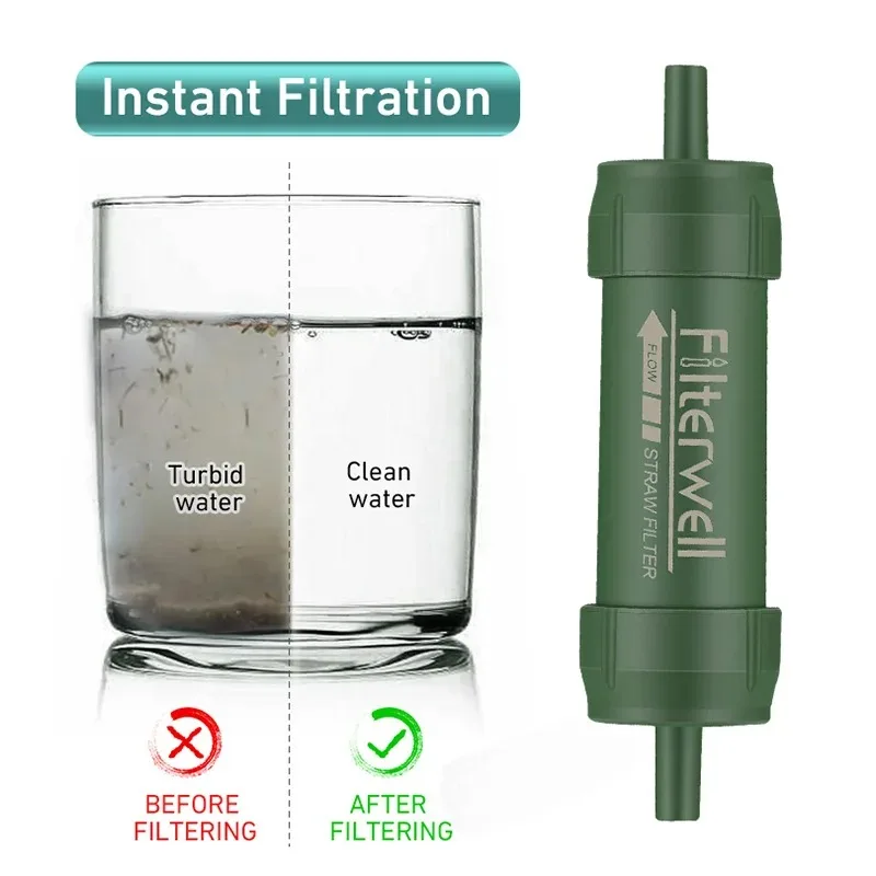 Water Purification Straw - 1PC Outdoor Mini Wasserfilter Stroh Camping