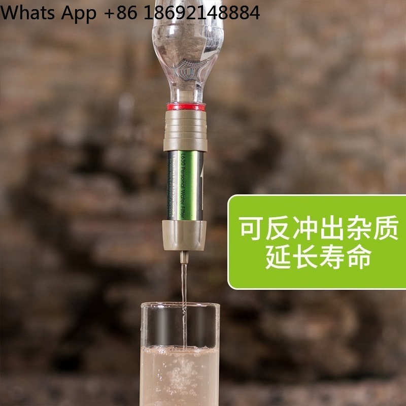 Water Purification Straw - Outdoor-Wasserreinigungsbeutel mit Schwerkraftfilter, tragbarer Filter L630