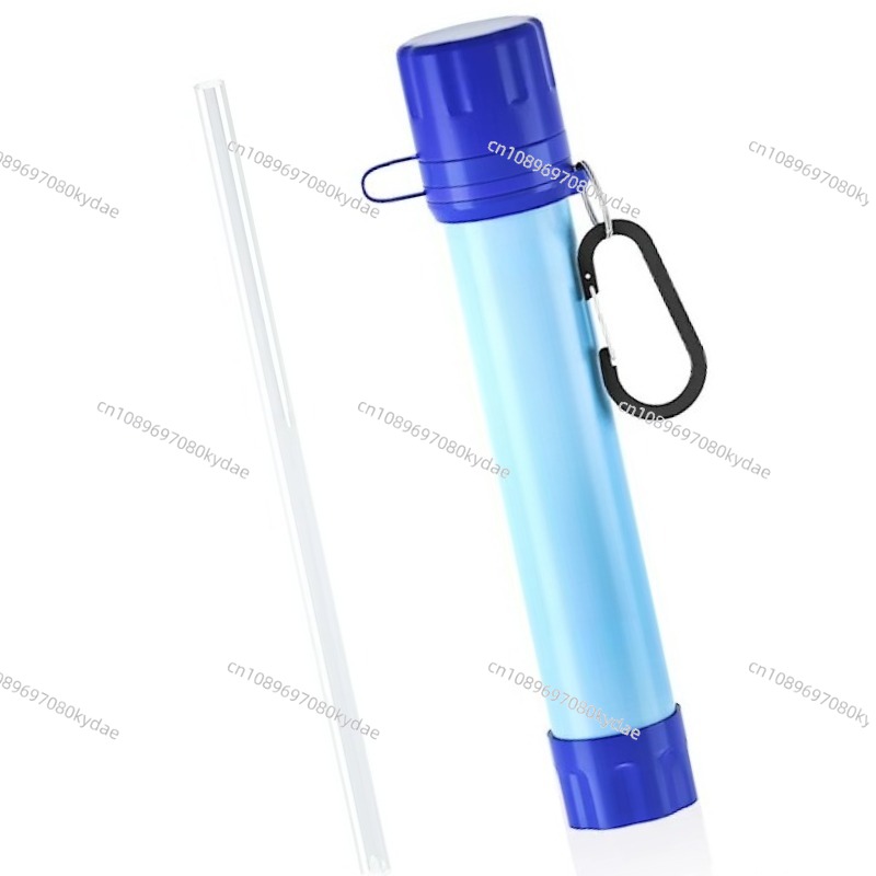 Water Purification Straw - Wasseraufbereitungsgerät für Outdoor-Camping und Überlebenssituationen, Tragbarer