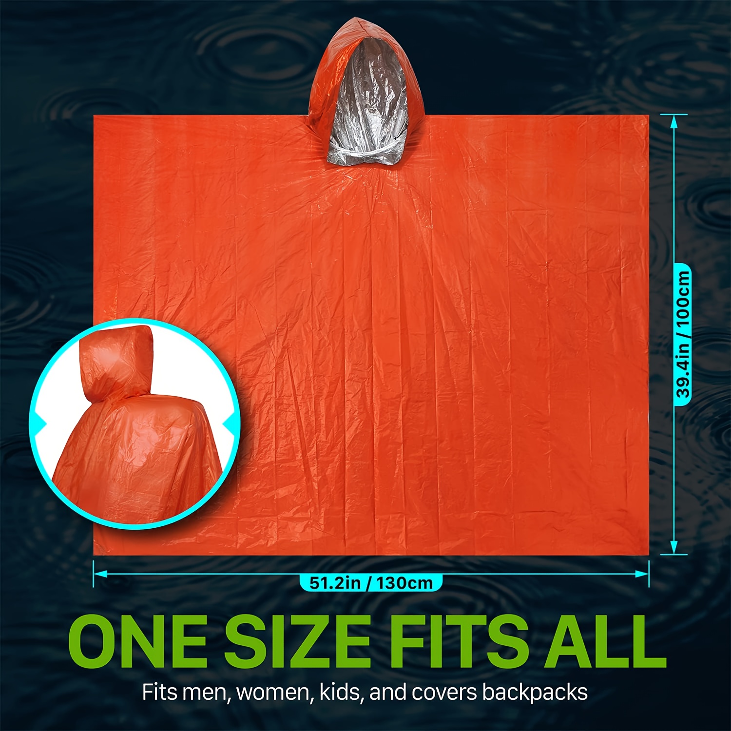 Notfall-Überlebens-Regenponcho – Survival Blanket Reflective Bewertung und Preis
